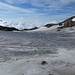 auf dem Gletscher, wir fragten uns wie dick das Eis wohl noch sein wird?