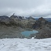 auf dem Gletscher-Abstieg