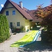 Kurzes Trocknen des Schirms