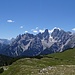 Panorama mit den Drei Zinnen, den Cadini di Misurina, dem Monte Cristallo und der Tofana-Gruppe