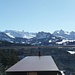 Blick von der Terrasse auf die Innerschweizer Alpenwelt