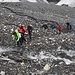 Überschreitung der Gletscherzunge des Lötschegletschers