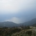 salendo verso Sant'Amate ... " offuscato " panorama sul Lago di Como