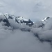 das Bernina-Massiv lässt sich ebenfalls kurz blicken