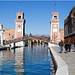 Die Türme des Arsenale. Hier wollte Mario Botta eine neue Brücke bauen.
