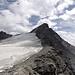 Auf dem Westgrat, rechts die Grande Sassière, links die Petite Sassière, darunter der Glacier de la Sassière.