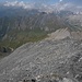 Blick über den aufsteigenden West-Grat des Terri / die berühmten Berner-Gipfel leider wolkenverhangen