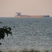1000 foot lake freighter headed towards Soo Locks