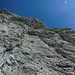 Senkrechter Einstieg des Köllenspitz-Klettersteigs