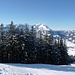 Der typische, halbverdeckte Blick auf den Alpstein. 