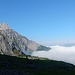 Start über den Wolken - oberhalb des Berghauses Bonderalp;
an der Licht-Schatten-Grenze I de Schrickmatte
