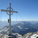 das edle Gipfelkreuz der Hinteren Bachofenspitze(2668m) ist erreicht, als ich im August 2003 zum erstenmal hier war, gab's nur ein Gipfelbuch