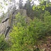 Auch über dem Frombachtal stehen noch ein paar Felsen