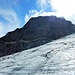 Steinungletscher: ben visibile anche la larga cengia che attraversa la parete 