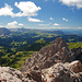 Links Langkofel, Plattkofel, Grödner Tal