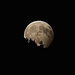 Am Tag nach dem Tourenwochende ereignete sich eine partielle Mondfinsternis. Leider ging der Mond gerade auf als er den Kernschatten verlies. Deutlich kann man auf dem Foto der Verdunklete Rand des Mondes sehen, verursacht durch den Halbschatten der Erde.<br /><br />Das Foto habe ich von zu Hause aufgenommen als der Mond über dem Osthorizont oberhalb Füllinsdorf aufging.