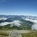 Rückblick vom Gipfel gen Alpbach.