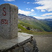 Col di Grand Ferret: confine Italia - Svizzera.
