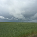 Gewitterwolken auf dem Weg von Burgos nach Hontanas