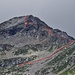 Aufstiegsroute über die Südseite des Monte Zucchero