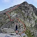 Die Route am Südgrat zum Monte Zuccchero