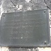 am Einstieg befindet sich diese Gedenktafel für einen 1975 verunglückten Bergfreund