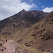 Along the trail with Agouti (3673m) behind. This trail leads to the Toubkal refuges at 3200m; the goal for the day.