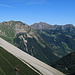 Aussicht Richtung Brandnertal und bis zum Schillerkopf und der Mondspitze, siehe auch, [http://www.hikr.org/tour/post119174.html TourMondspitze]