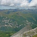 Im Osten die Schladminger Tauern mit dem Hochgollig. Er ist der höchste Berg am Alpenhauptkamm östlich der Hohen Tauern.