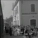 …Telegrafenmasten am Bahnhofsgebäude von Brescello-Viadana (RE) im Film  «Il ritorno di Don Camillo» von 1953.