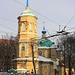Dievmātes pasludināšanas pareizticīgo baznīca, das russisch-orthodoxe Gotteshaus von Rīga. Es liegt hinter dem Bahnhof in der Neustadt.