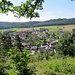Blick vom Aussichtspunkt Burghalde auf Gutenstein