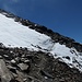 die Schlüsselstelle, in Wahrheit steiler