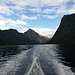 Rückfahrt über den Fjord, Slogen im Rücken