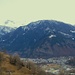 Blick auf Visp, den Eingang ins Mattertal und links das Glishorn.