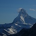Abendblick von der Domhütte zum Matterhorn