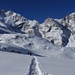 Im Angesicht von Bernina und Morteratsch: auf der gelben Abfahrt über den Persgletscher