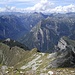 From the summit: part of Val Verzasca, the entire Val d'Osura with Poncione Piancascia (W), Monte Zucchero and Corona di Redorta (N). Poncione d'Alnasca can also be seen, then Madom Gross and Pizzo Campo Tencia.