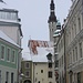 Im südlichen Teil der Altstadt von Tallinn (Suur-Karja tänav). Auffällig ist der minarettartigen Turm vom Ratshaus (Reval).