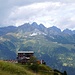Elferhütte (2004 m), Blick nach Nordwesten auf die Kalkkögel