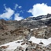 letzter Rückblick nach weglosen Passagen - mit einem Triftbach-"Zulieferer" auf ca. 2900 m