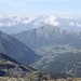 <b>Veduta sulla Val d'Ayas dal Passo superiore di Bettolina (3100 m).</b>