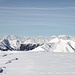 Panorama dalla vetta del Monte Bar verso le Alpi vallesane.