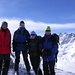 wir vier am Gipfel des Piz Davo Sassè