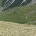 Abschiedsblick vom Kuhjoch auf den Hölzelstalalm-Hochleger