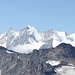 <b>Veduta sul Massiccio del Mischabel, dominato dal Dom (4545 m).</b>