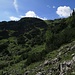 Aufstiegsrinne zum Grat / canale di salita alla cresta