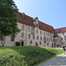 La grande corte del castello di Füssen.