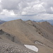 Vom Croix de l´Argentier aus gesehen: Der Gipfelgrat des Argentier. Links Punta Nera.