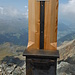 The new summit book is securely placed in this box on the summit cross.
